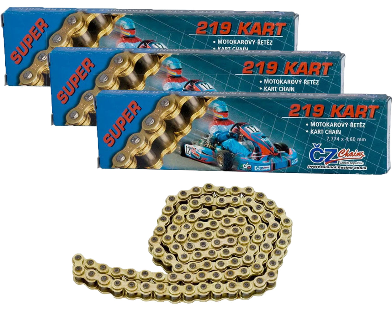 CZ 219 Pitch Racing Chain Link Bundle Deal